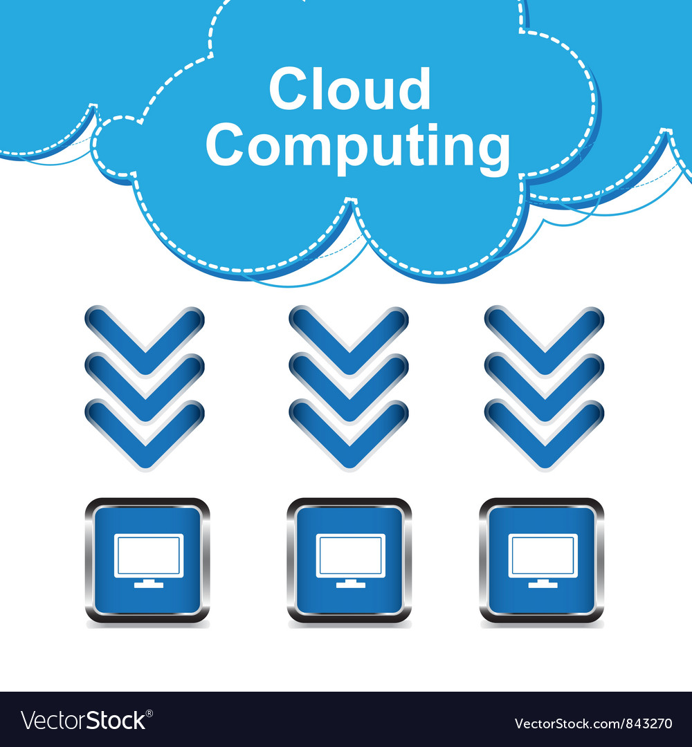 Cloud Computing Concept Royalty Free Vector Image Cloud Computing Concept Royalty Free Vector Image