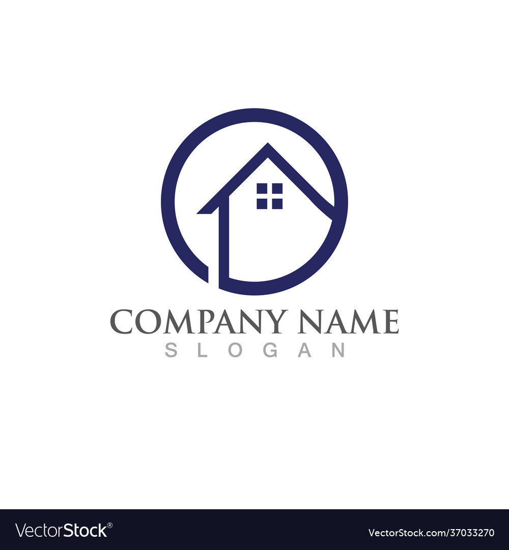 Home building logo and symbol image Royalty Free Vector