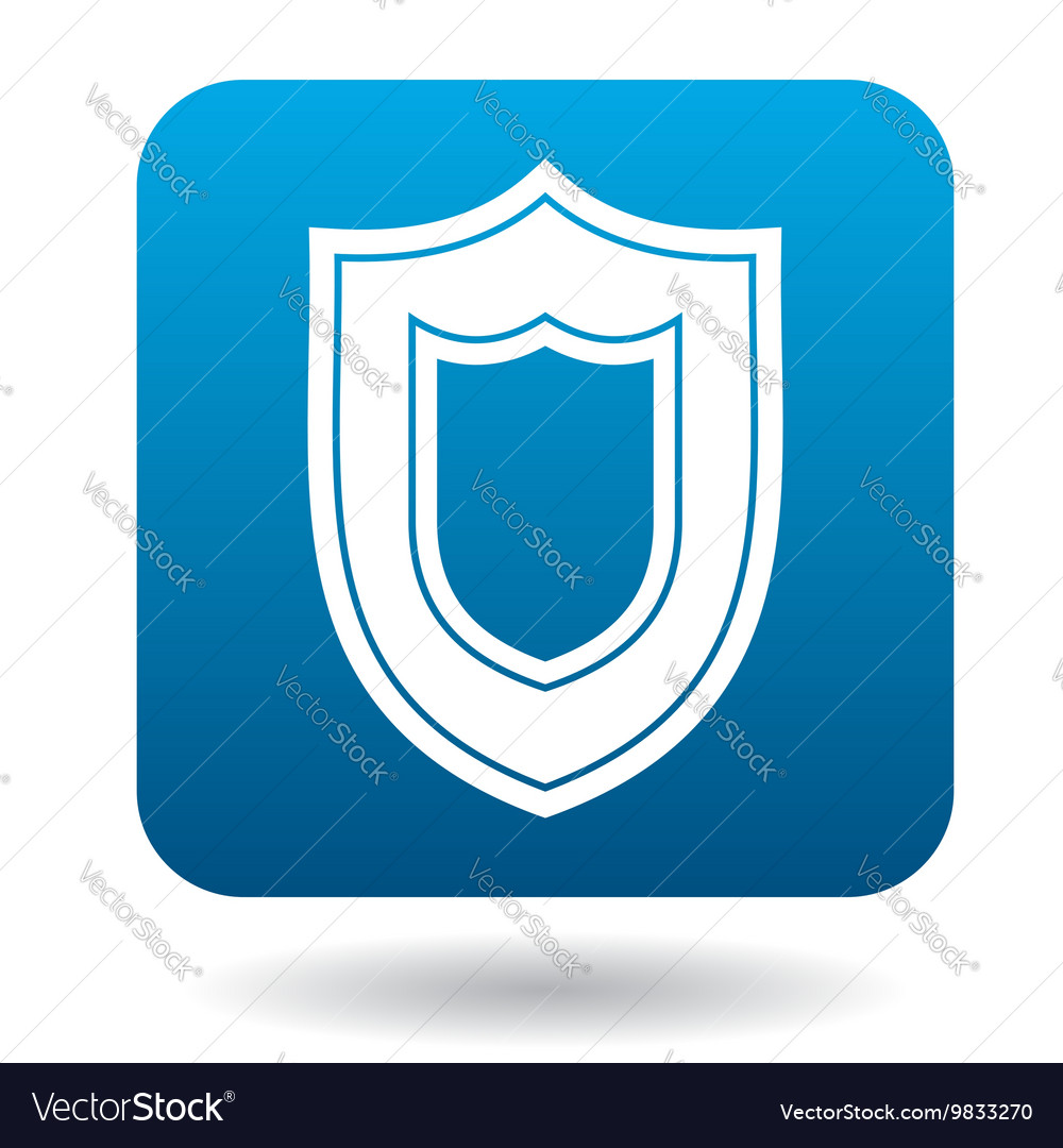 Large shield icon simple style