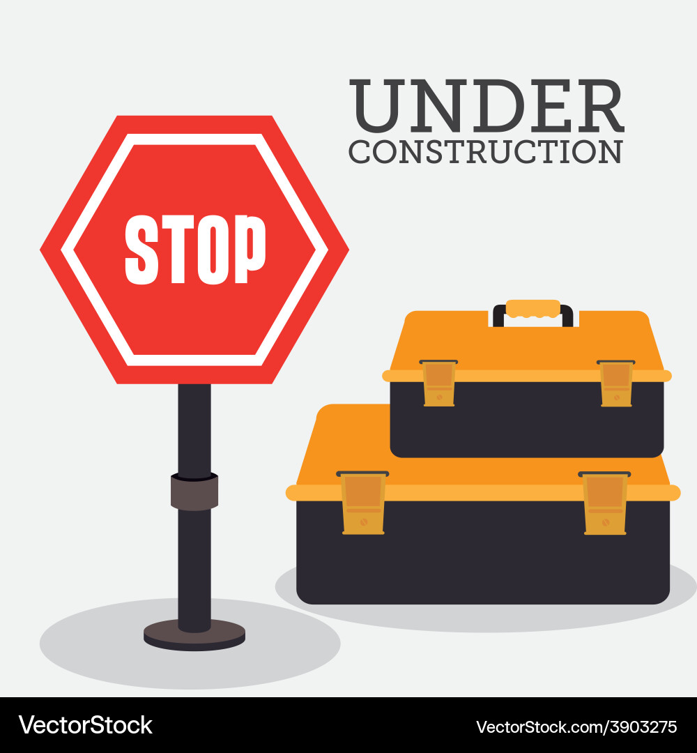 Construction design Royalty Free Vector Image - VectorStock