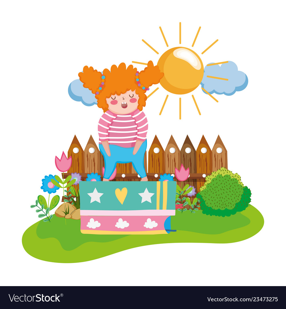 little-chubby-girl-in-the-landscape-royalty-free-vector