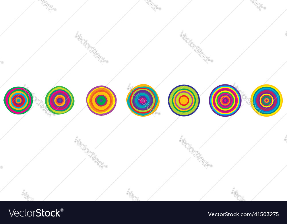 Simple abstract radial concentric motif mandala