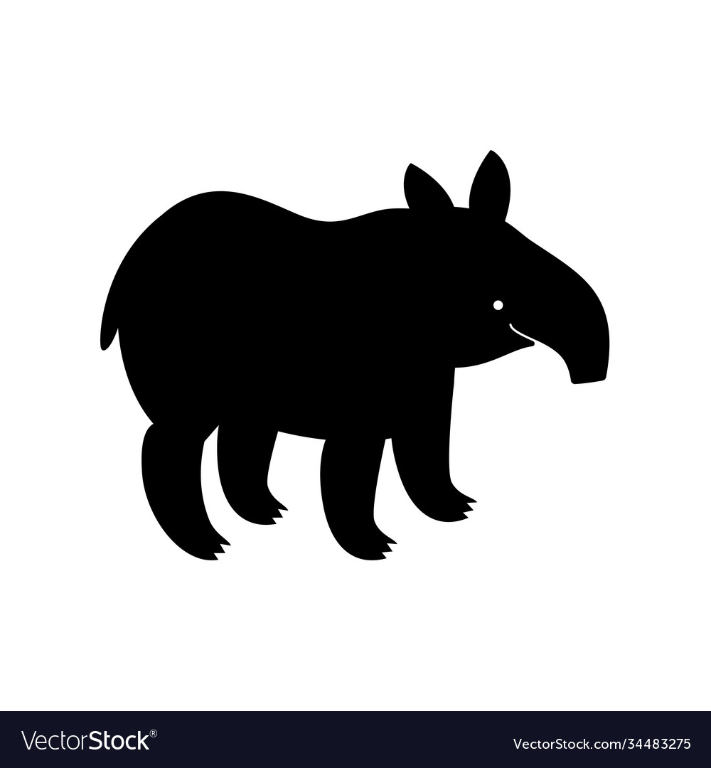 Tapir animal path for laser cutting