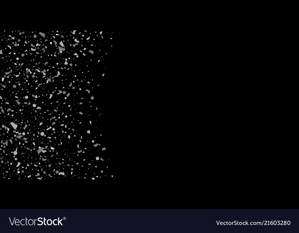 A glitter of silver particles on black