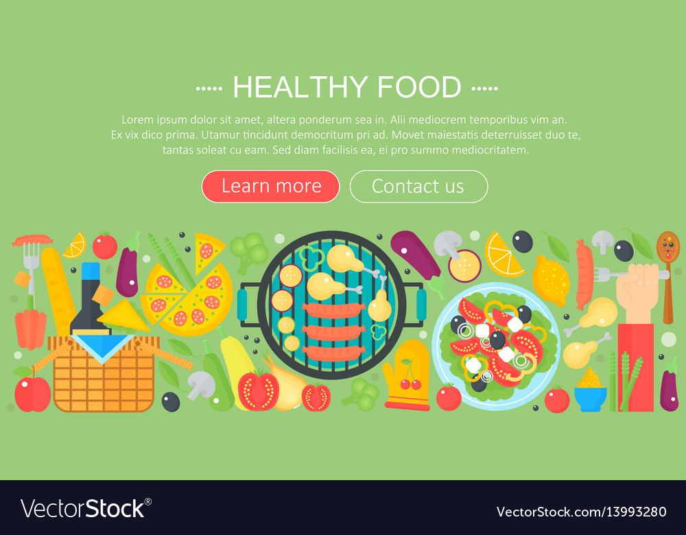 Cooking collection healthy food infographics Vector Image