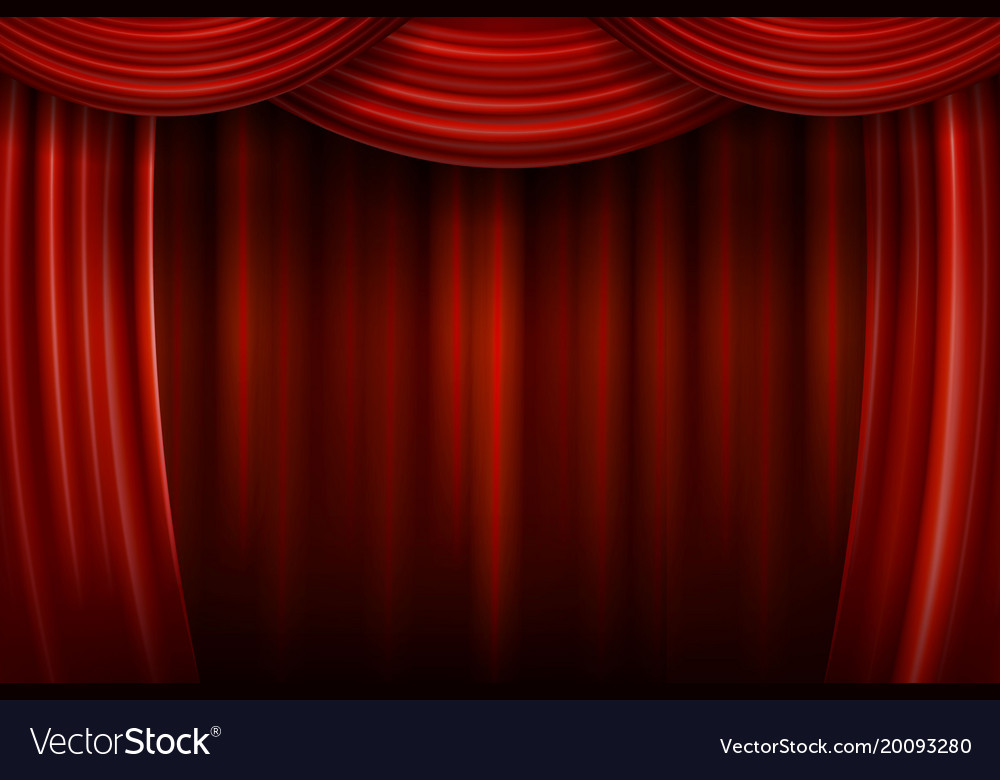 Red theater curtain