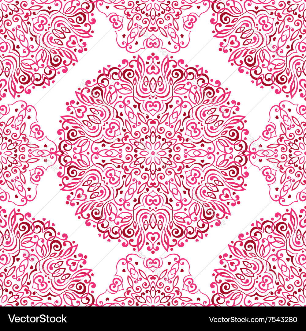 Seamless background with abstract ethnic pattern Vector Image