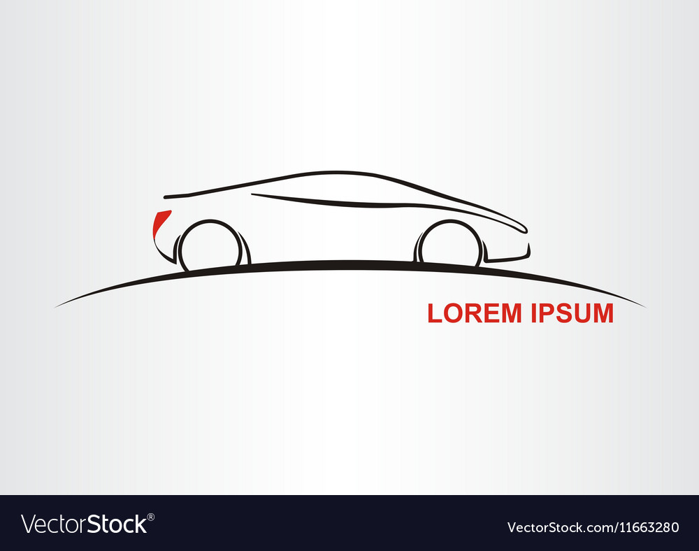 Silhouette of the car Royalty Free Vector Image