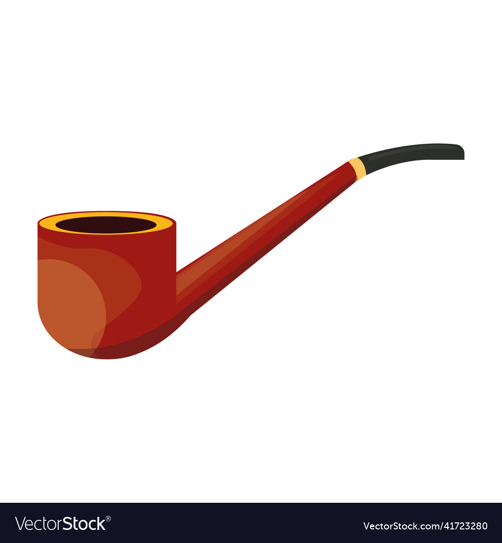 Tobacco pipe Royalty Free Vector Image VectorStock