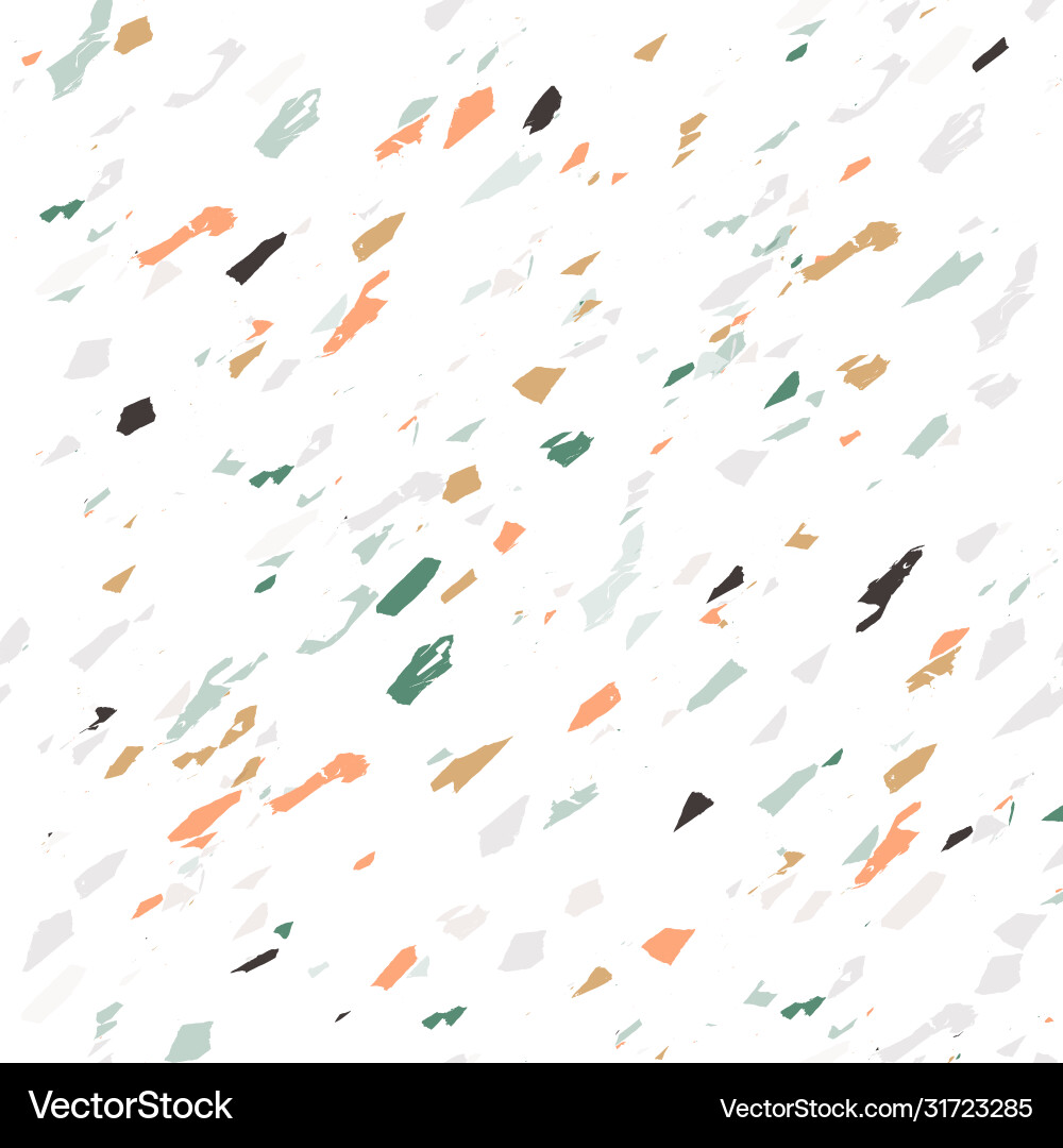 Abstract terrazzo seamless pattern Royalty Free Vector Image