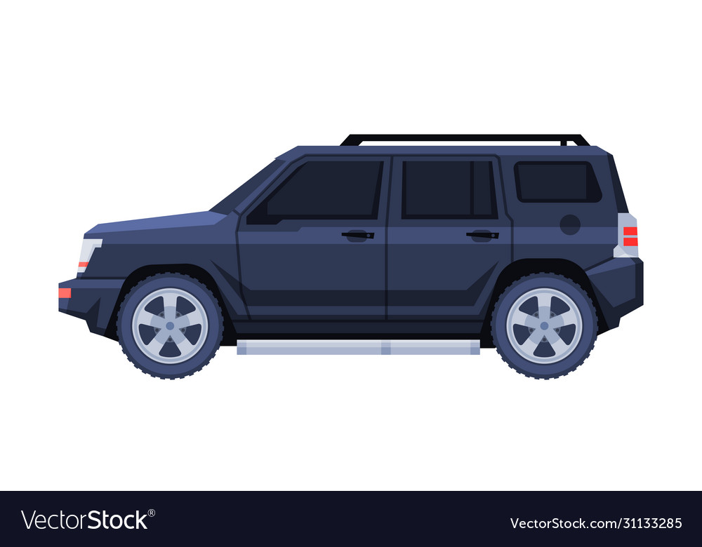 Black jeep car government or presidential off Vector Image