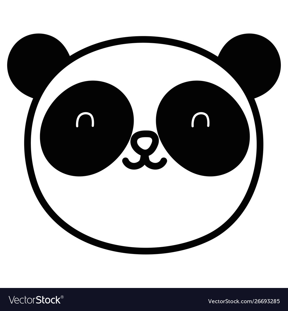 Isolated panda cartoon design Royalty Free Vector Image