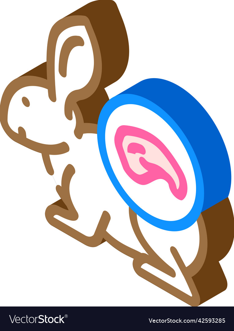 Rabbit meat isometric icon