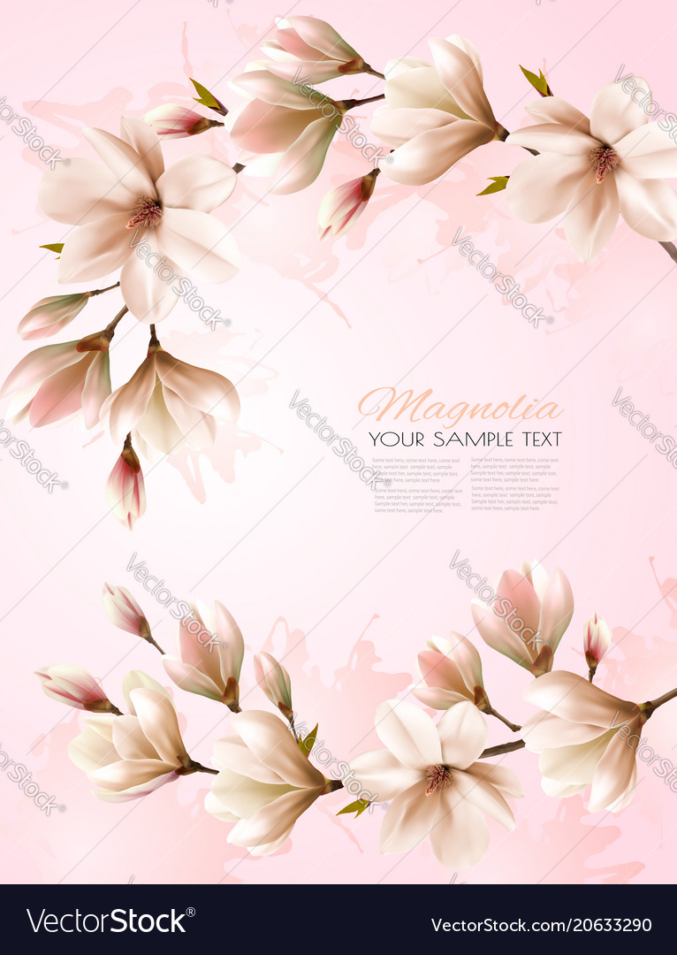 Abstract spring background with beautiful Vector Image