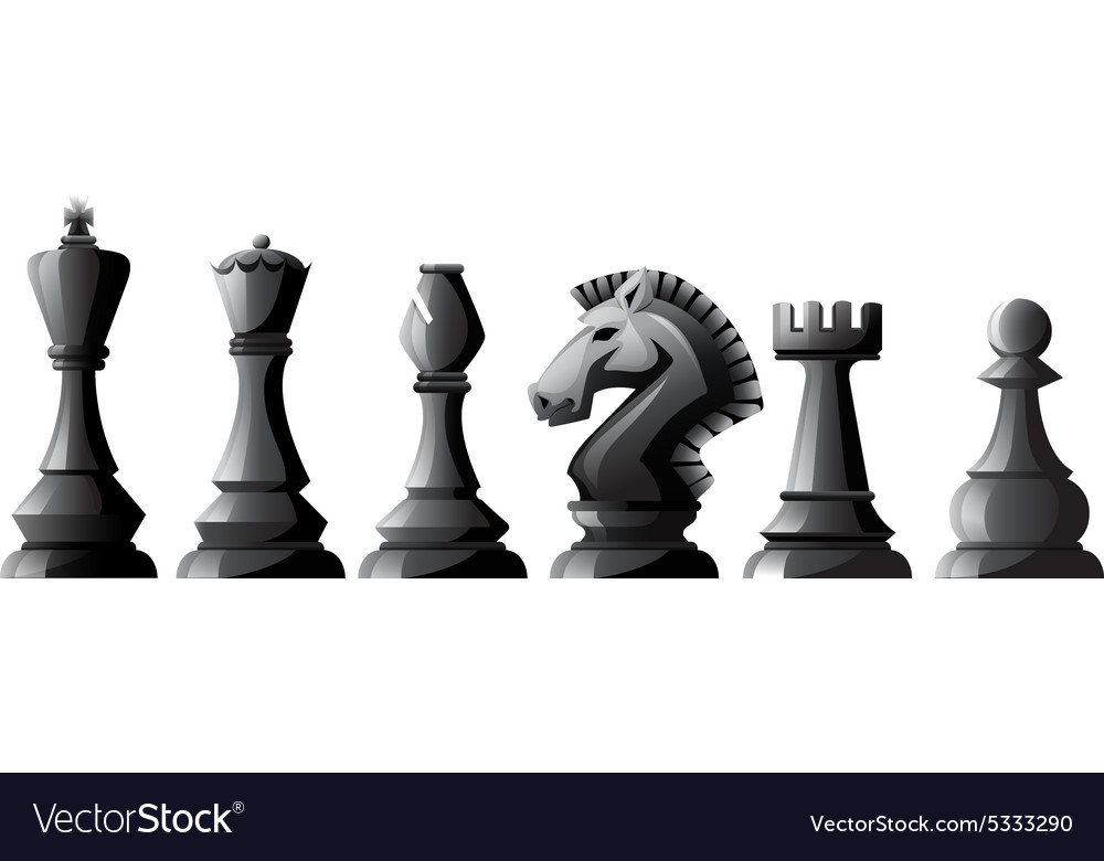 Chess pieces Royalty Free Vector Image - VectorStock