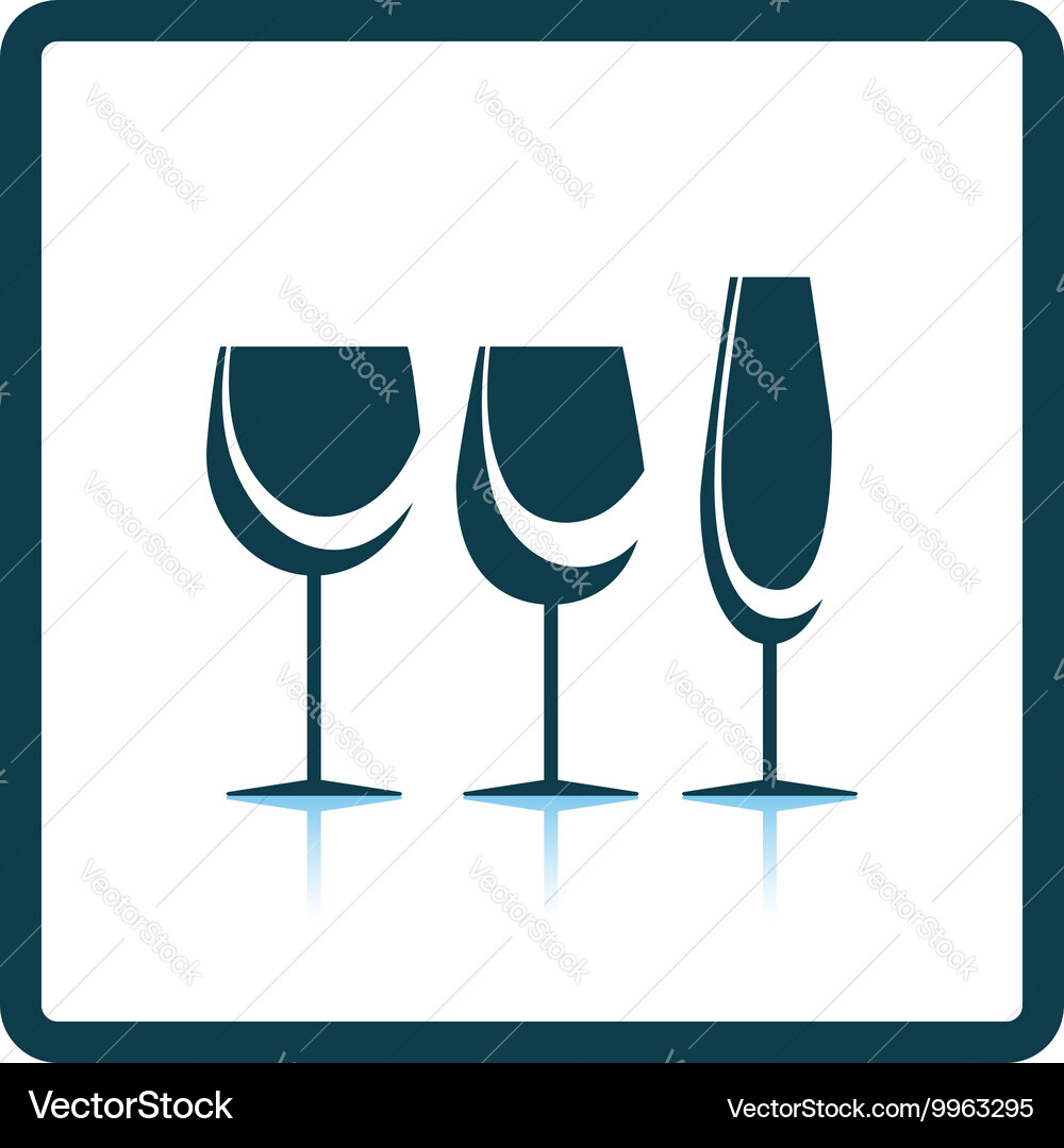 Glasses set icon Royalty Free Vector Image - VectorStock