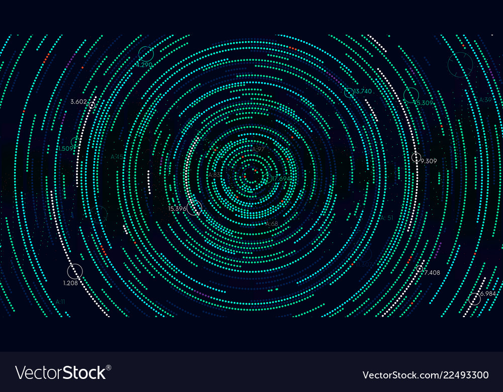 Analytische Spirale der Information futuristisch