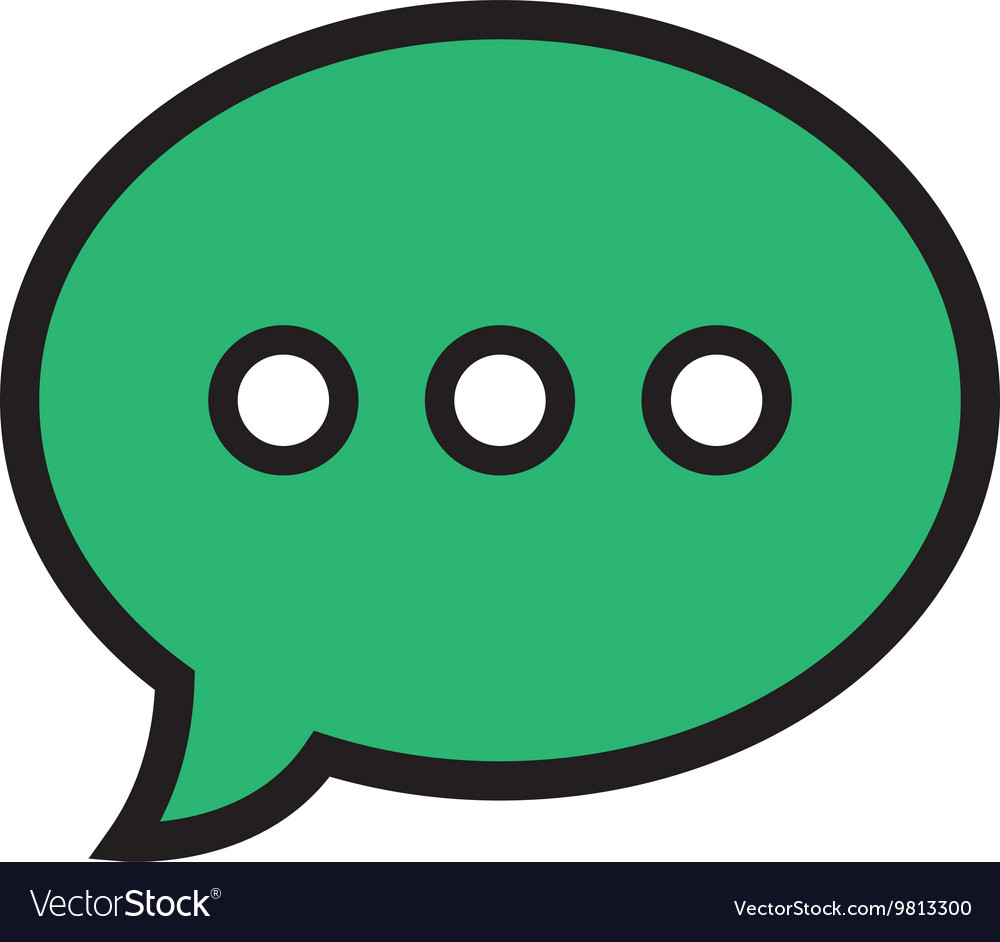 Chat speakbox bubble isolated flat icon