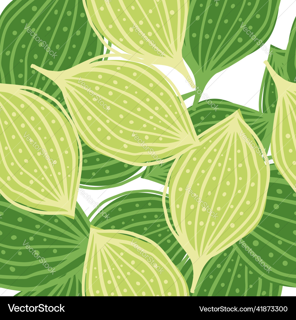 Seamless pattern with abstract leaves leaf Vector Image