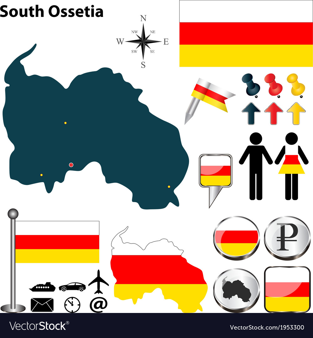 South ossetia map