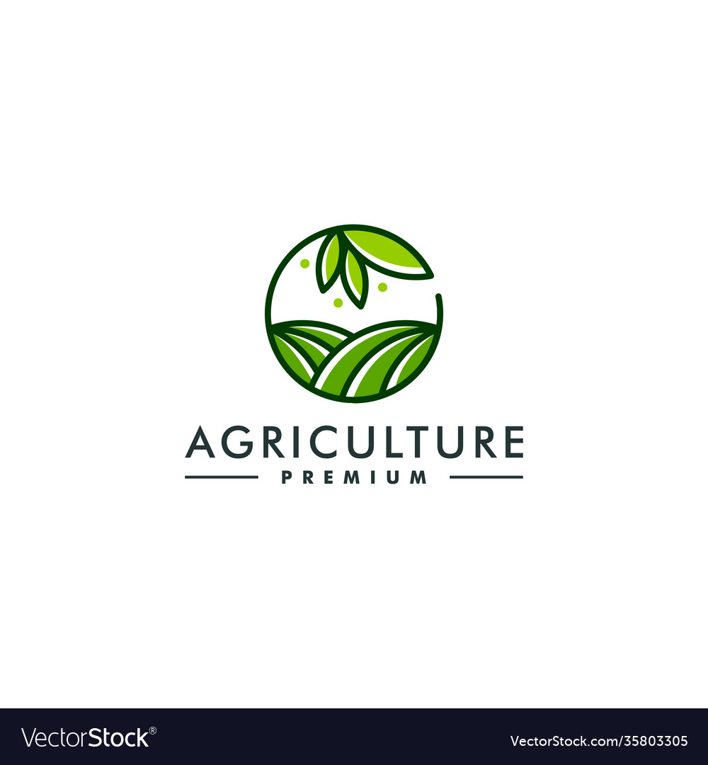 Agriculture logo design template farm icon symbol Vector Image