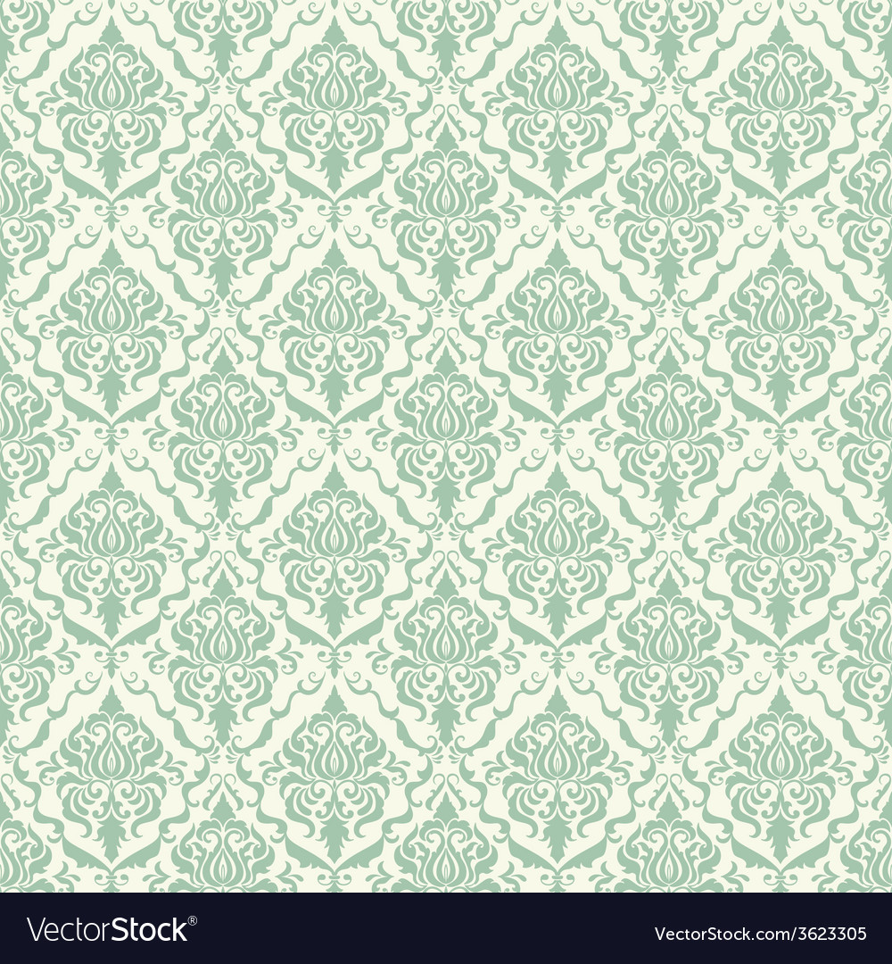 Damask seamless pattern background elegant luxury Vector Image