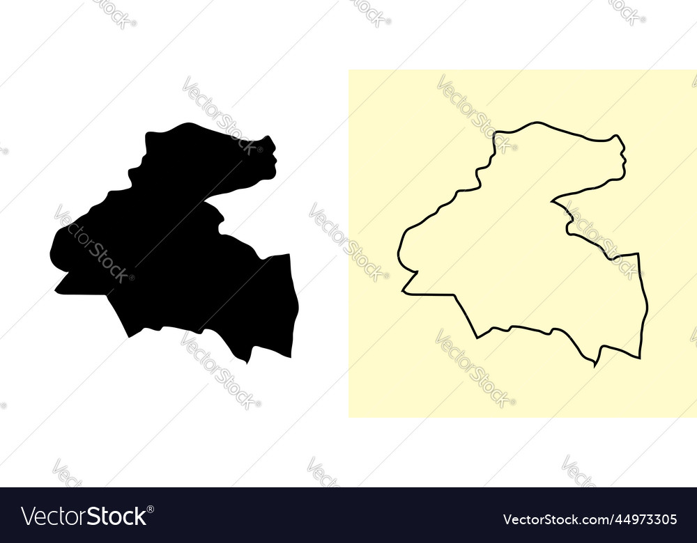 La paz map honduras americas filled and outline Vector Image