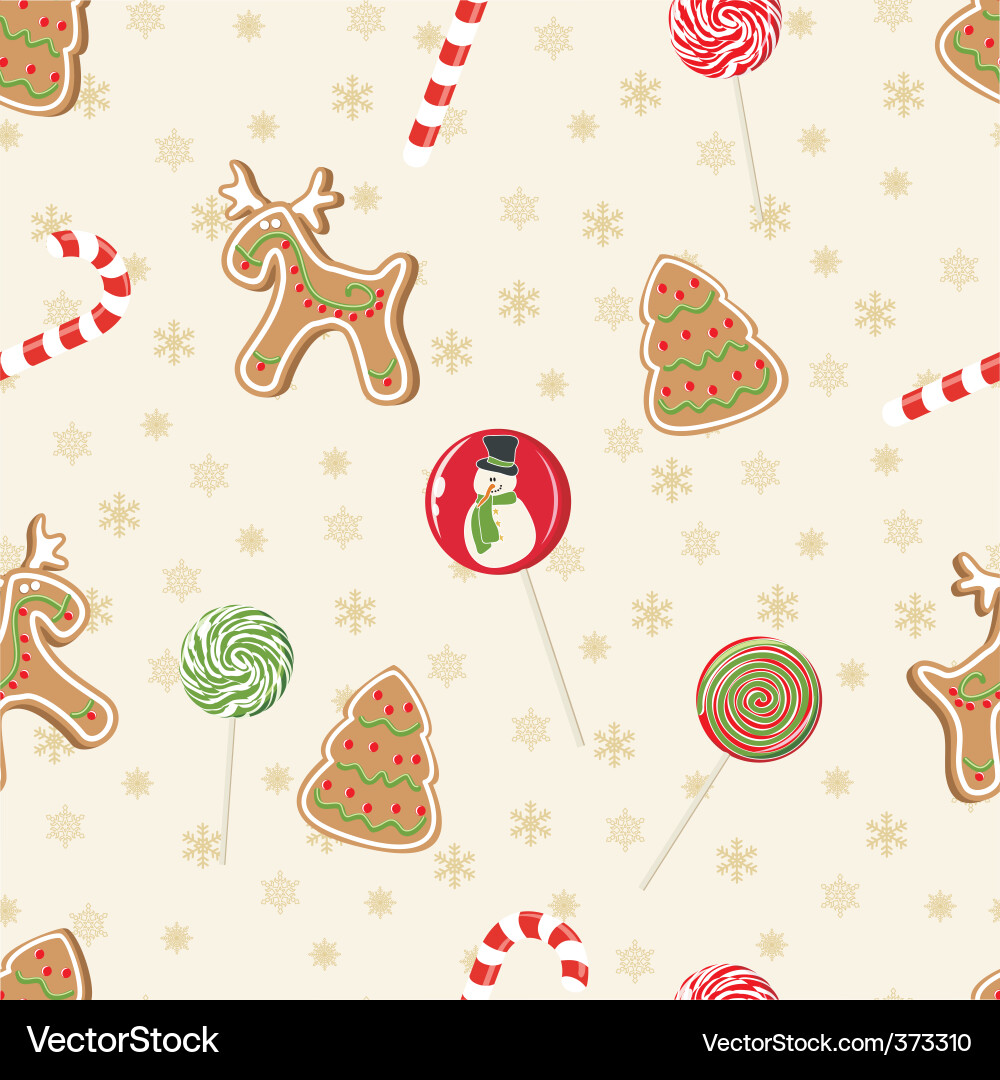 Christmas seamless pattern Royalty Free Vector Image