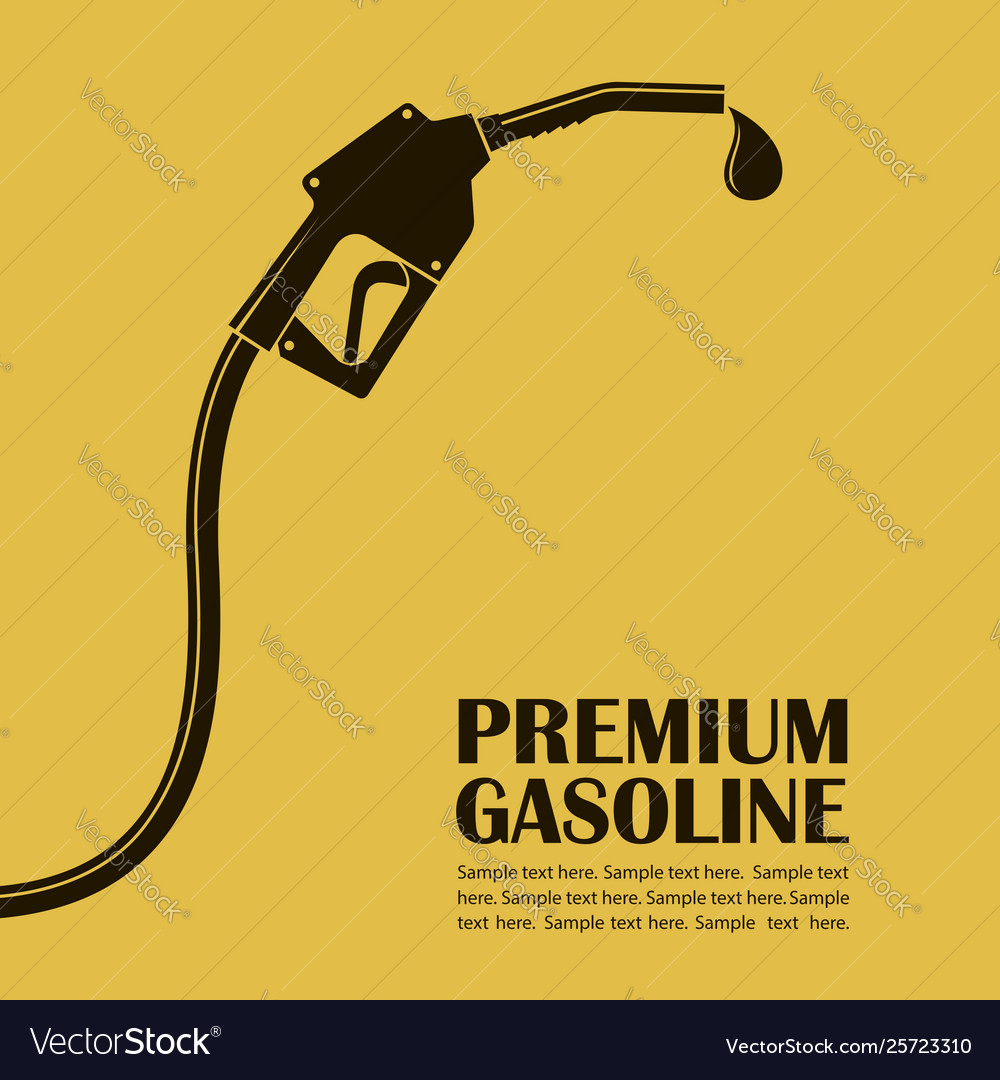 Gas station poster vector image Gas station poster