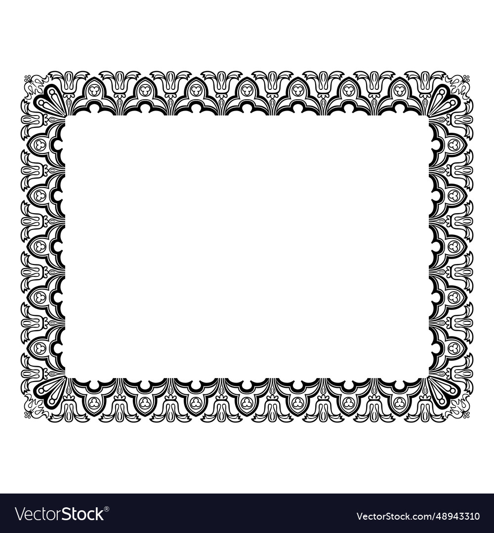 Ornamental Frame Royalty Free Vector Image - Vectorstock