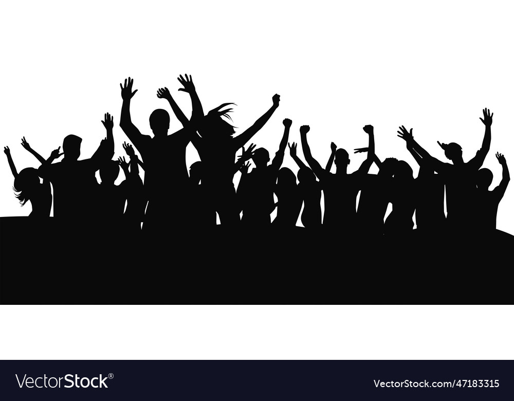 Cheering crowd at a concert