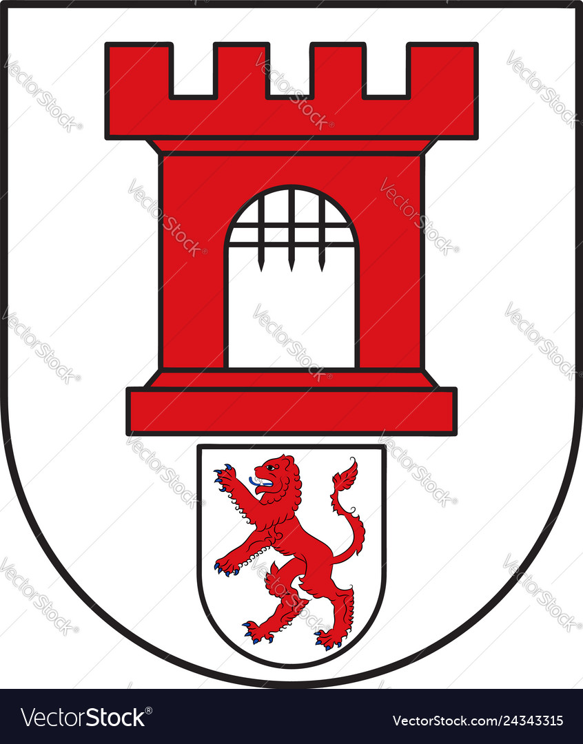 Coat of arms porz in cologne north Royalty Free Vector Image