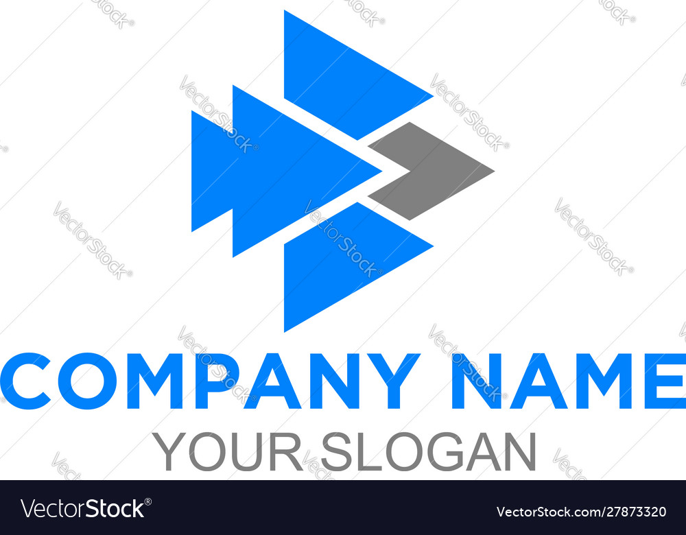 B arrows logo design Royalty Free Vector Image