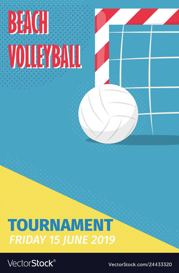 Win the Game with Our Stunning Volleyball Tournament Poster Background ...