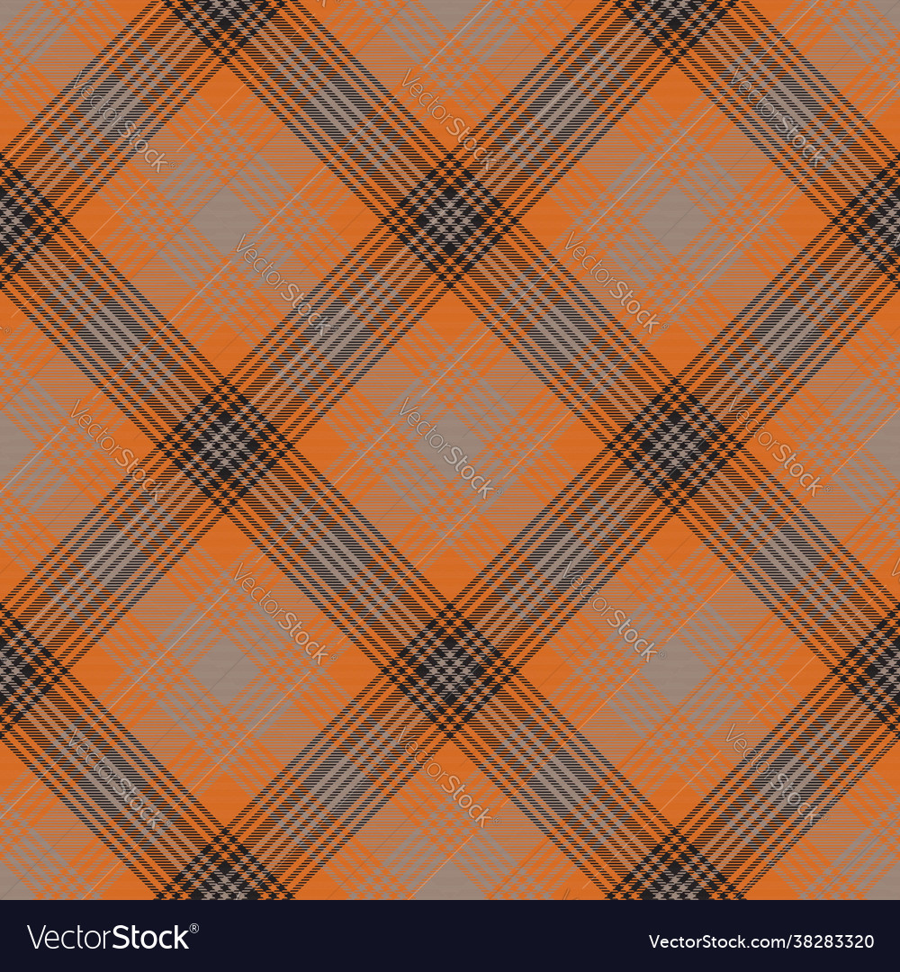 Orange chevron plaid tartan textured seamless