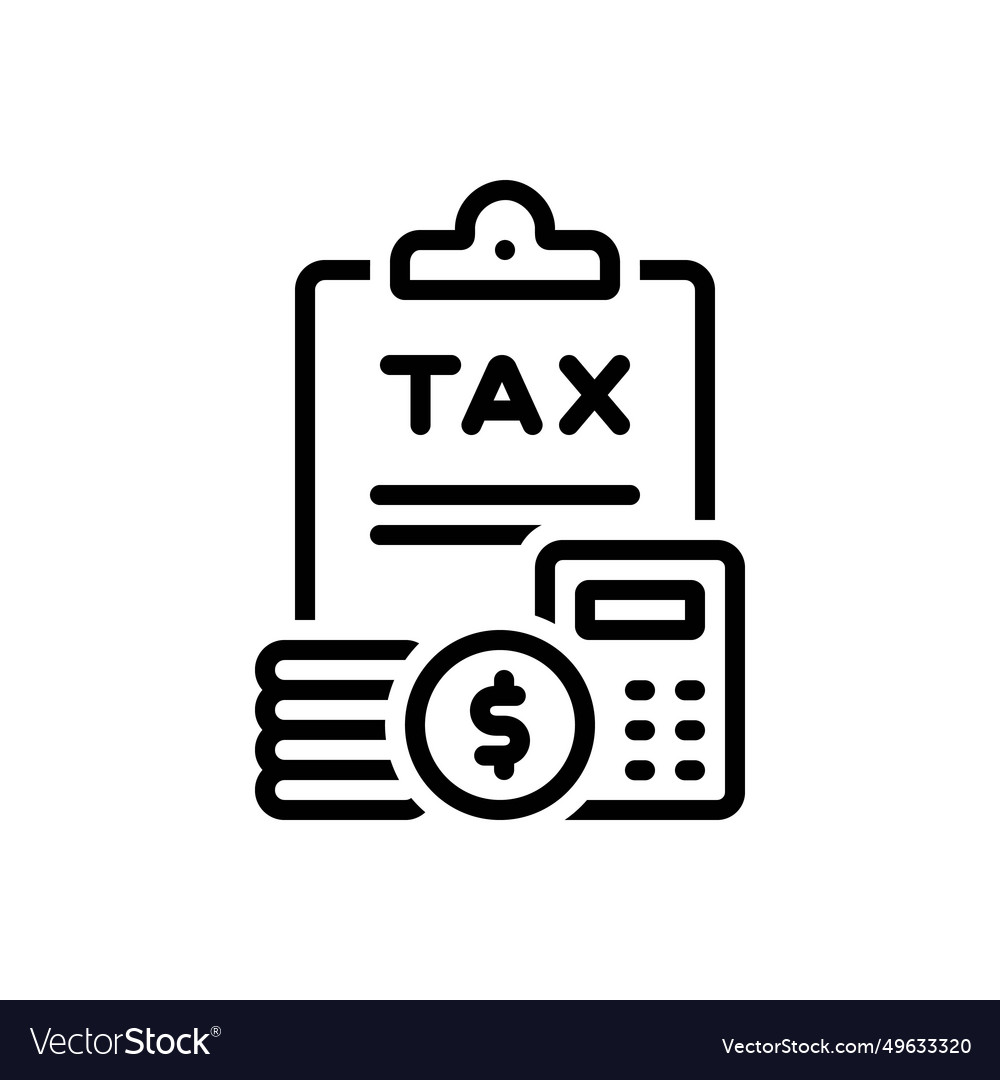 Tax return Royalty Free Vector Image - VectorStock