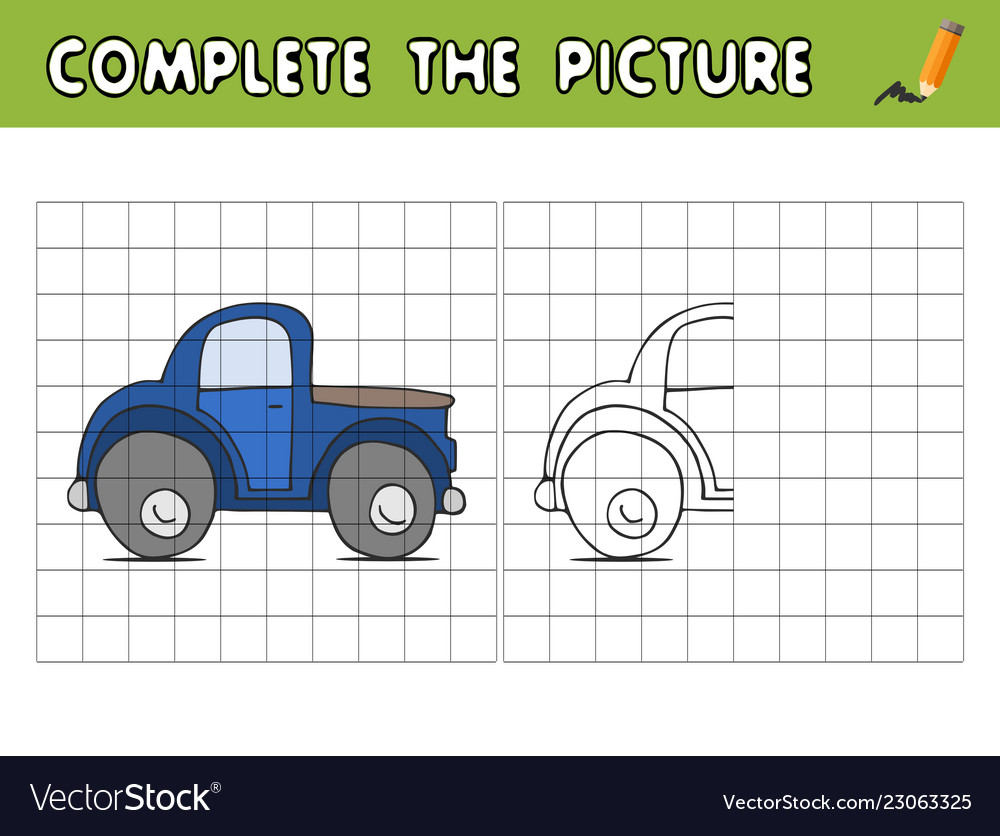 Complete the picture of a car copy