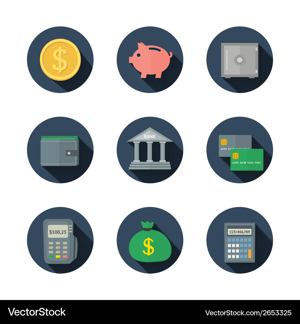 Finance icon Royalty Free Vector Image - VectorStock