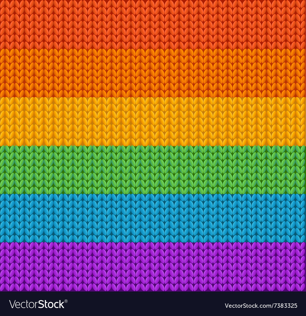 rainbow knitwear
