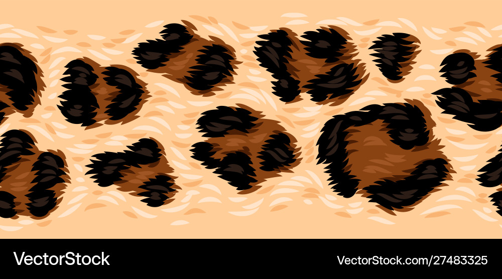 Leopard seamless pattern Royalty Free Vector Image