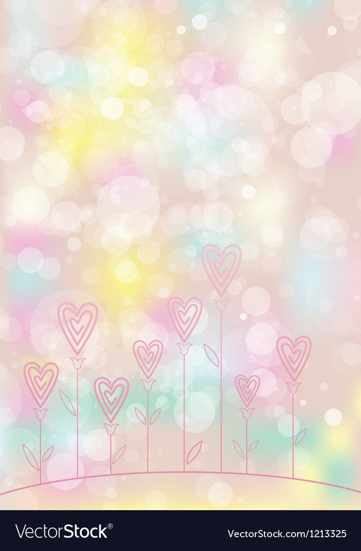 Valentines love flower background