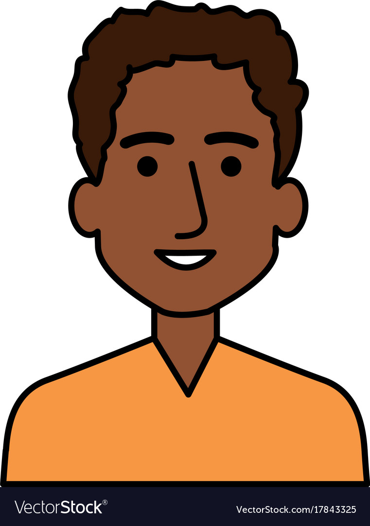 Young black man avatar character