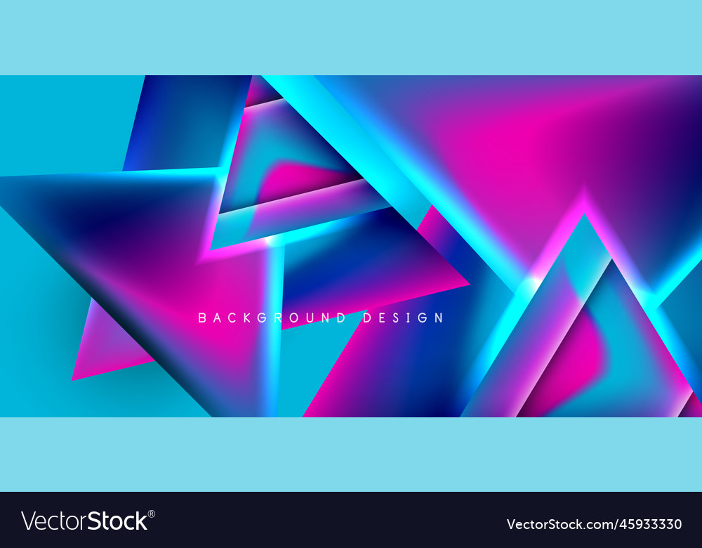 Abstract Background With Overlapping Triangles Vector Image