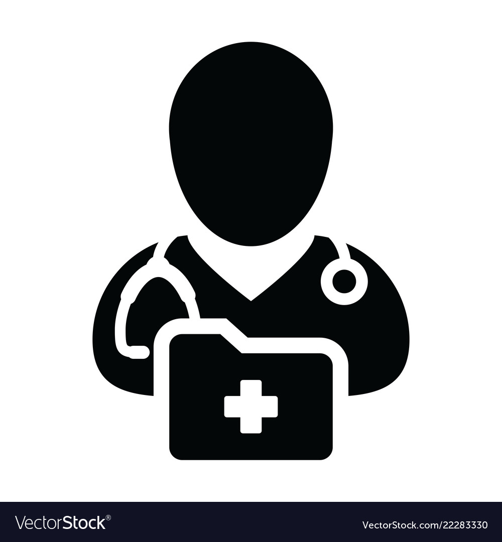 Doctor icon male person profile avatar symbol Vector Image