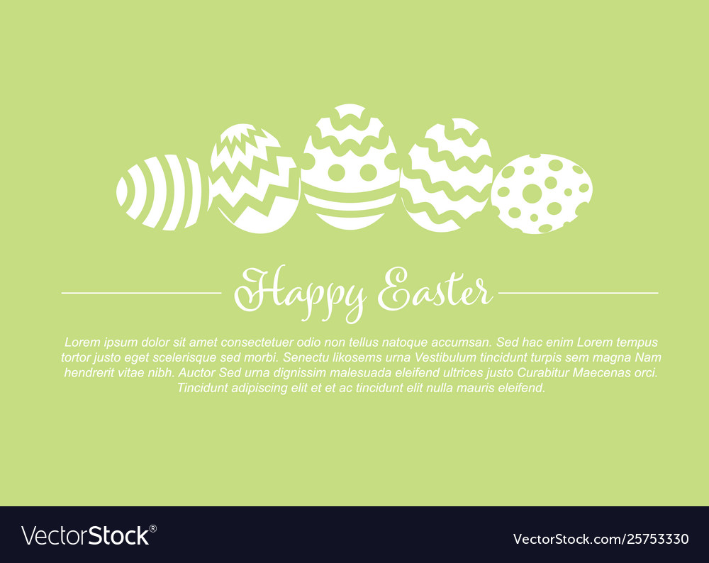 Happy easter - minimalist pastel green card