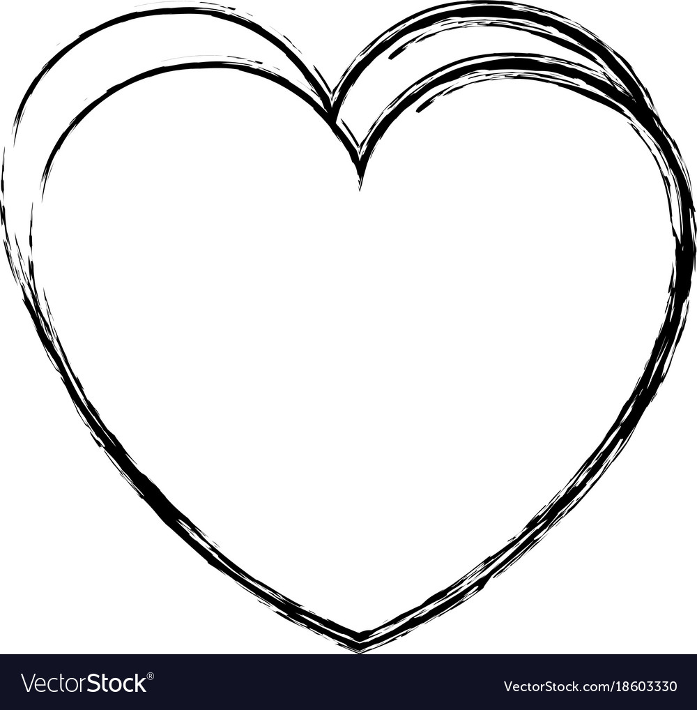 Heart love isolated icon Royalty Free Vector Image