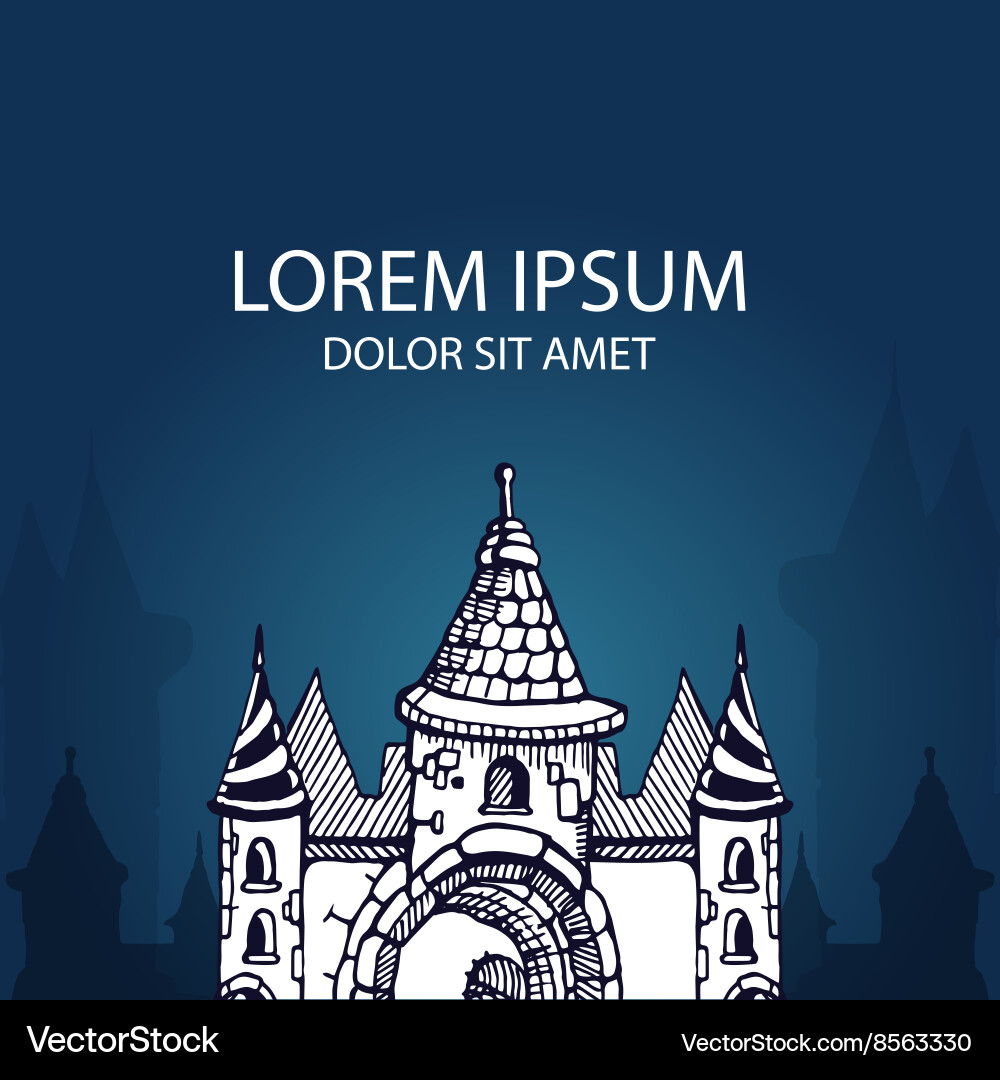 Medieval castles Royalty Free Vector Image - VectorStock