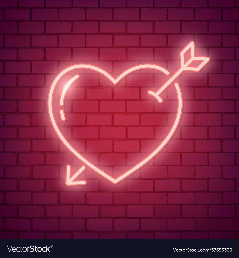 Neon love Royalty Free Vector Image - VectorStock