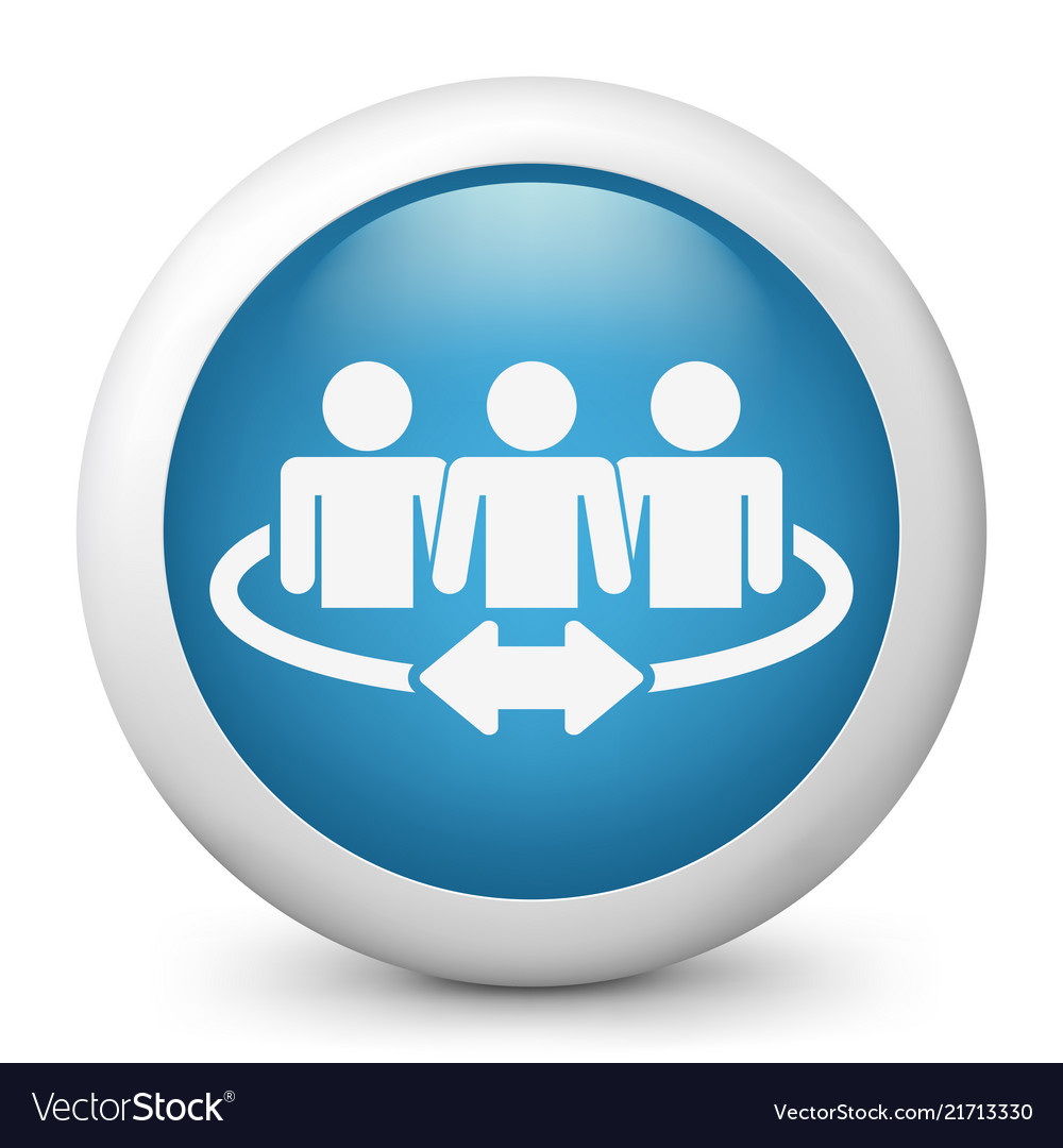 Team of connected people Royalty Free Vector Image