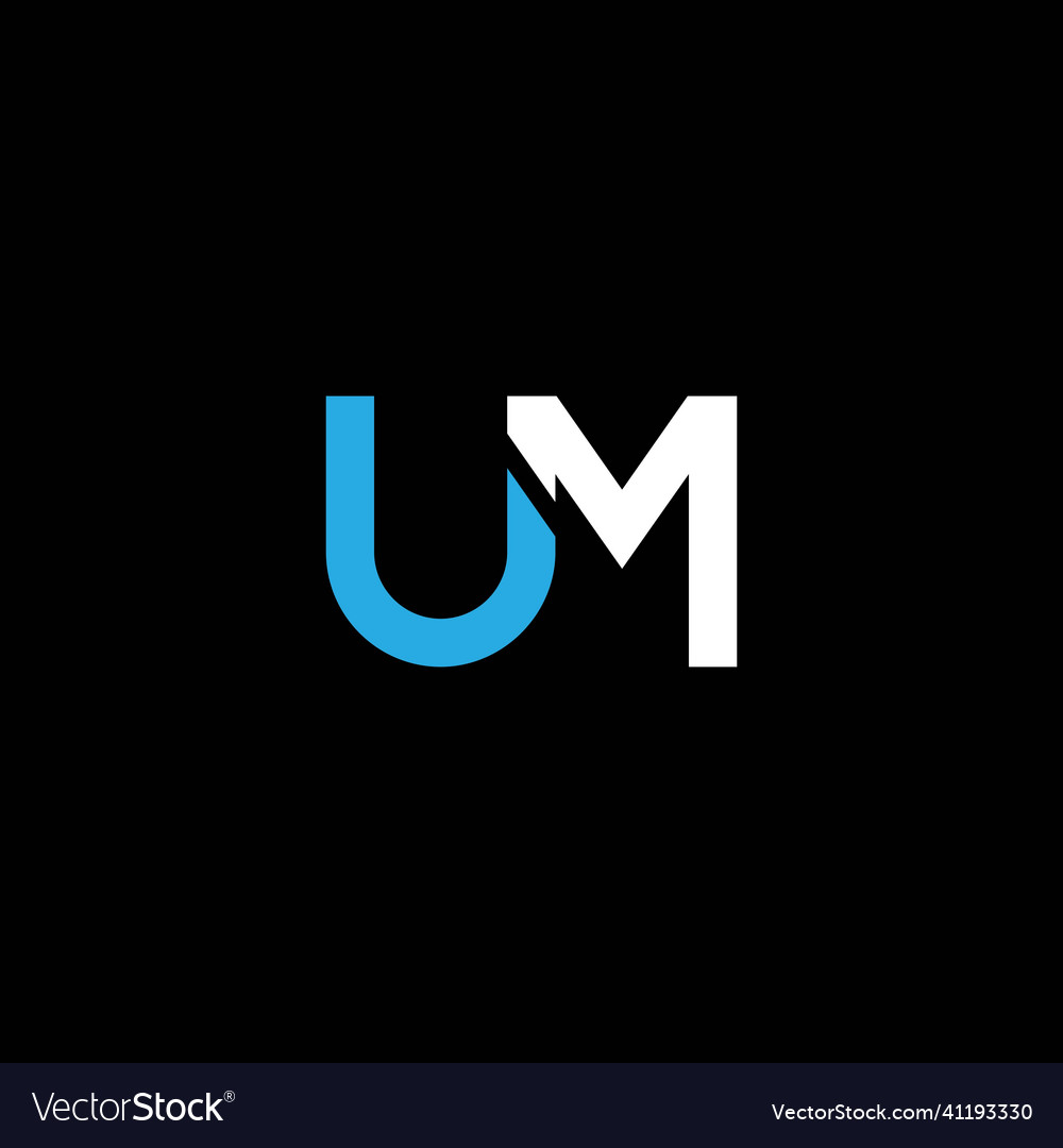 Um or mu abstract outstanding professional Vector Image